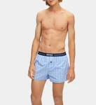 Hugo Boss 2 Pack Boxer Shorts Mens Open Blue