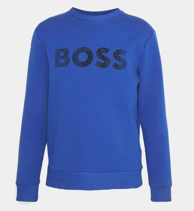 Hugo Boss 3D Logo Sweatshirt Mens Bright Blue