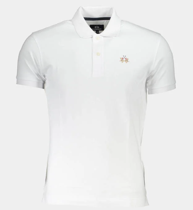 LA Martina Polo Shirt Mens White