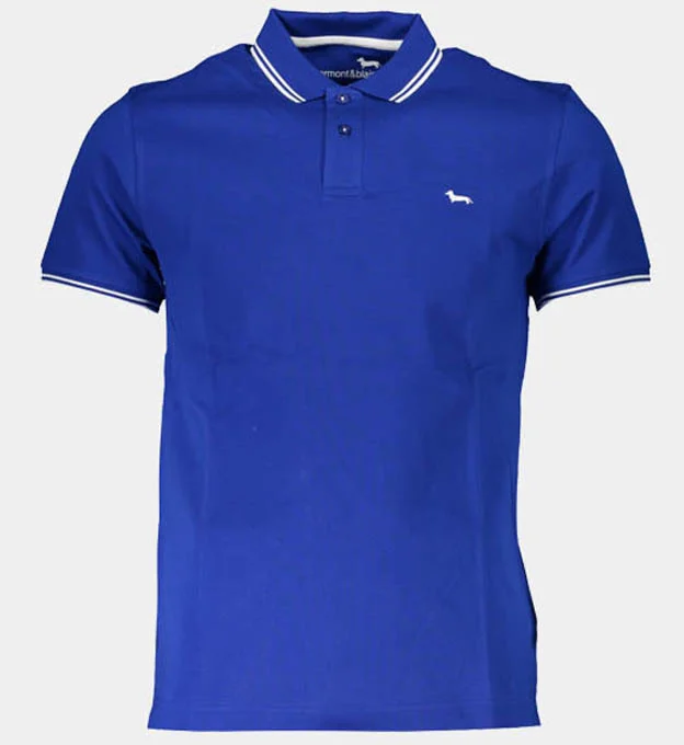 Harmont and Blaine Polo Shirt Mens Blue