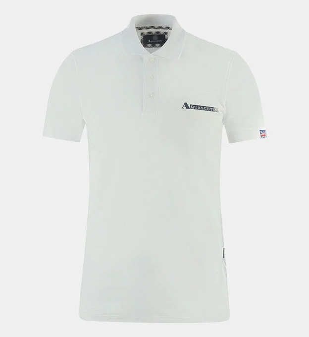 Aquascutum Polo Shirt Mens White