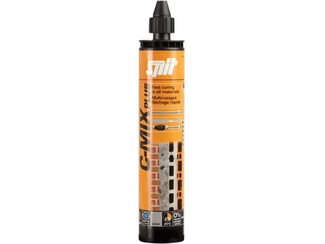 SPIT 055881/12 C-Mix Plus Cartridge Grey 380ml x 12 + 12 Nozzles