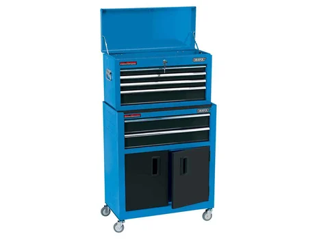 Draper RCTC6/B 24in Combined Roller Cabinet and Tool Chest 6 Drawer