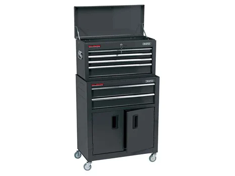 Draper RCTC6/BK 24in Combined Roller Cabinet and Tool Chest 6 Drawer