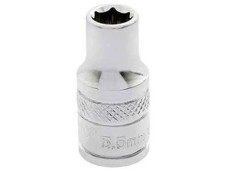 Draper B-MM/B 1/4in Square Drive Hi-Torq 6 Point Socket 5.5mm