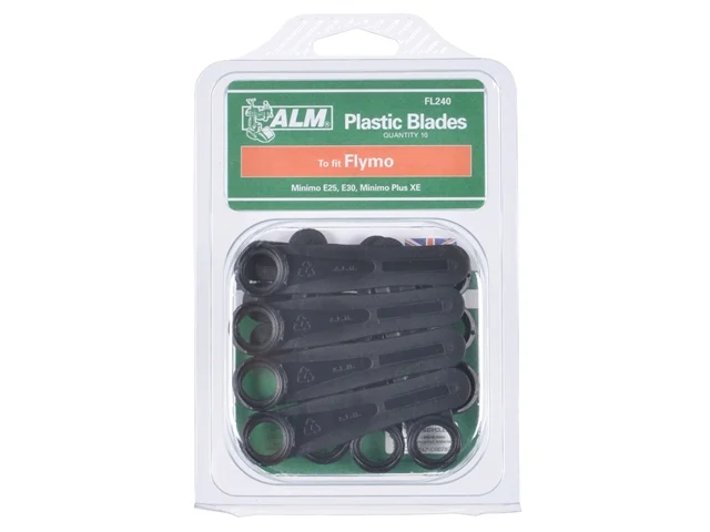 ALM ALMFL240 Plastic Blades Large Hole to Suit Flymo