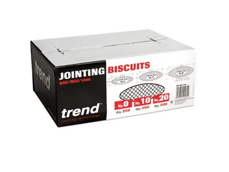 Trend BSC/MIX/1000 No.0, 10 and 20 Die Cut Beech Jointing Biscuits 1000pk