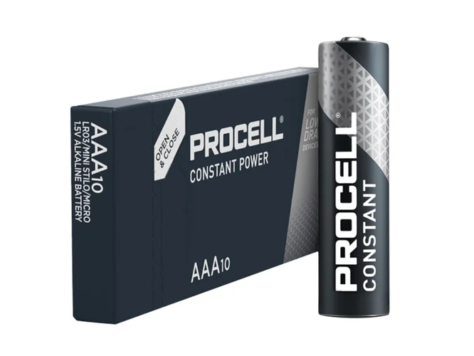 Duracell DURCONSTAAA AAA PROCELL Alkaline Constant Power Industrial Batteries (Pack 10)