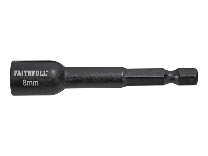 Faithfull FAISBMNUT8I Magnetic Impact Nut Driver 8mm x 1/4in Hex