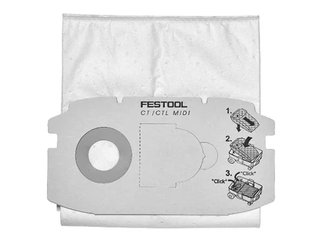 Festool 498411 Self Clean Filter Bags 5pk