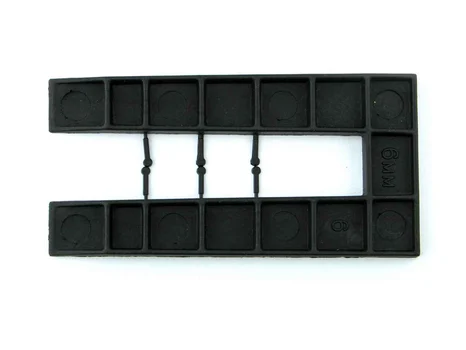 FFX HH0101100140 6mm Standard U-Shaped Packing Shims Black 500pk