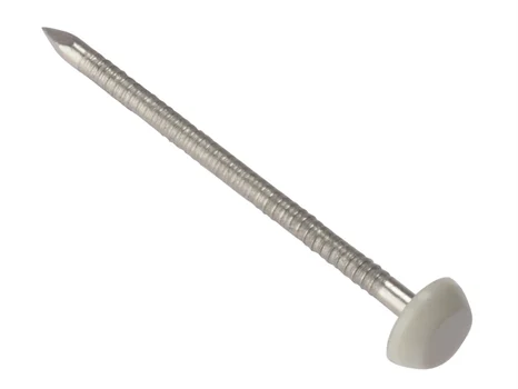 Forgefix PP40W Cladding Pin White Stainless Steel 40mm Box 250