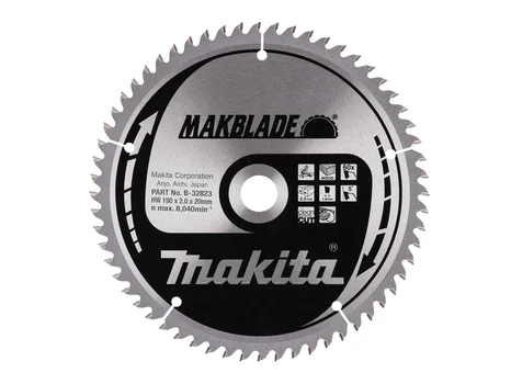 Makita B-32823 190mm x 20mm x 60T Wood Makblade Saw Blade