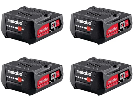 Metabo 625406000/4 12v 2Ah Li-ion Battery 4pk