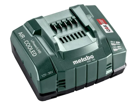 Metabo ASC145 12-36v Li-ion AIR-COOLED Quick Battery Charger