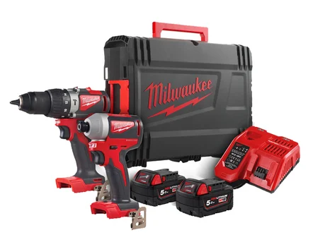 Milwaukee M18BLPP2A2-502X 18V 2x5.0Ah M18 Brushless Twin Pack Kit