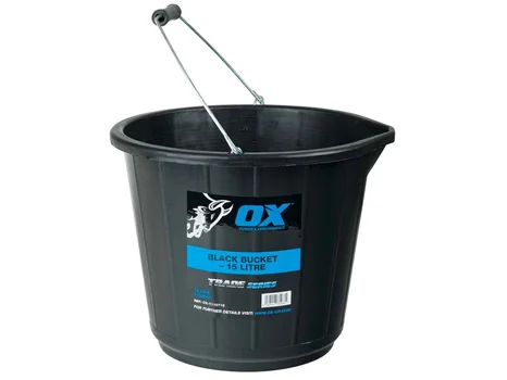 OX Tools OX-T110715 OX Trade 15L Black Bucket