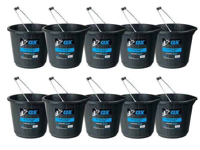 OX Tools OX-T110715 OX Trade 15L Black Bucket