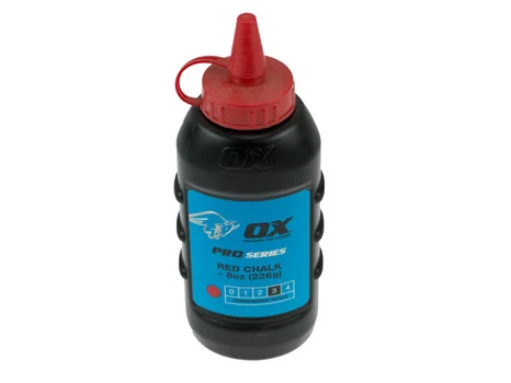 OX Tools OX-P025701 226g/8oz Pro Chalk Refill - Red