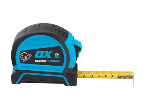 OX Tools OX-P505488 8m/26ft Pro Dual Auto Lock Tape Twinpack