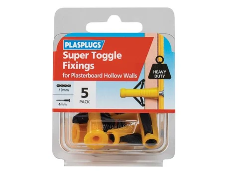 Plasplug PLAHWST005 Super Toggle Fixings (Pack 5)