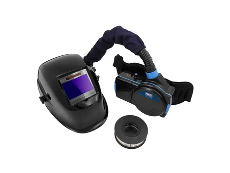 Sealey PWH616 Welding Helmet with Powered Air Purifying Respirator PAPR Auto Darkening