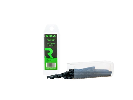 RIKA HSSR010 Hss Jobber Drill Bit 4.5 x 80mm 10pk