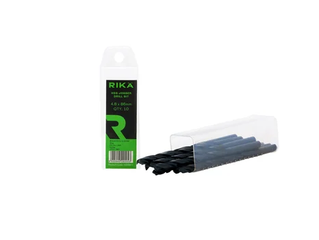 RIKA HSSR011 Hss Jobber Drill Bit 4.8 x 86mm 10pk