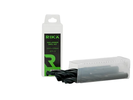 RIKA HSSR019 Hss Jobber Drill Bit 10.0 x 133mm 5pk