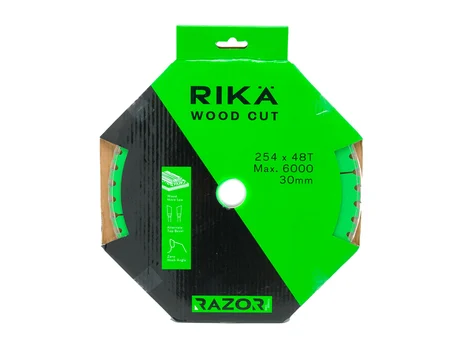RIKA TCTR016 Razor Pro 254mm x 30mm x 48T Soft and Hard Wood TCT Mitre Saw Blade