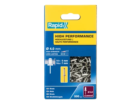 Rapid RPD5001433 High Performance Rivets 4 x 10mm (Box 500)