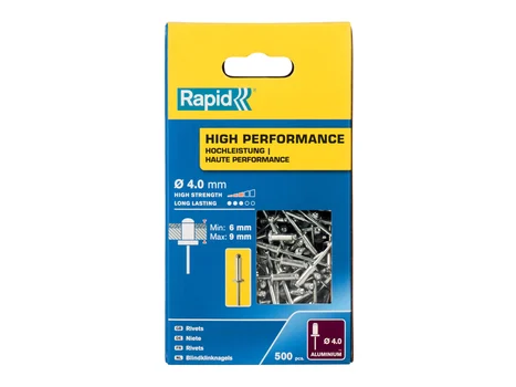 Rapid RPD5001434 High Performance Rivets 4 x 12mm (Box 500)