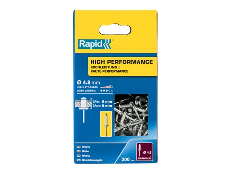 Rapid RPD5001436 High Performance Rivets 4.8 x 12mm (Box 300)