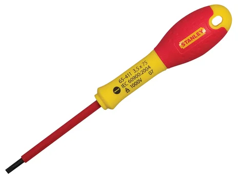 Stanley STA065411 FatMax Screwdriver Insulated Parallel 3.5mm x 75mm