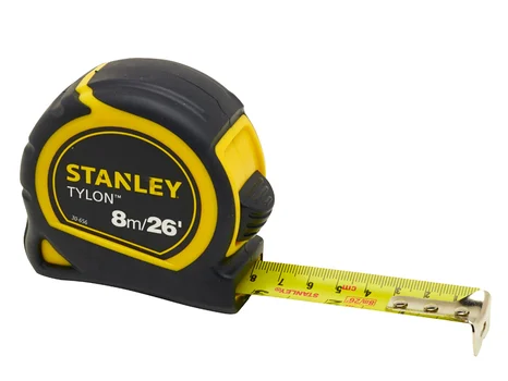 Stanley STA030656N Tylon Pocket Tape Measure 8m/26ft 25mm WIDE BLADE