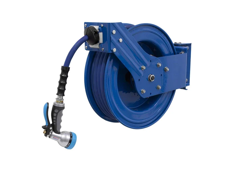 Sealey WHR1512 - Heavy-Duty Retractable Water Hose Reel 15m Ø13mm ID Rubber Hose