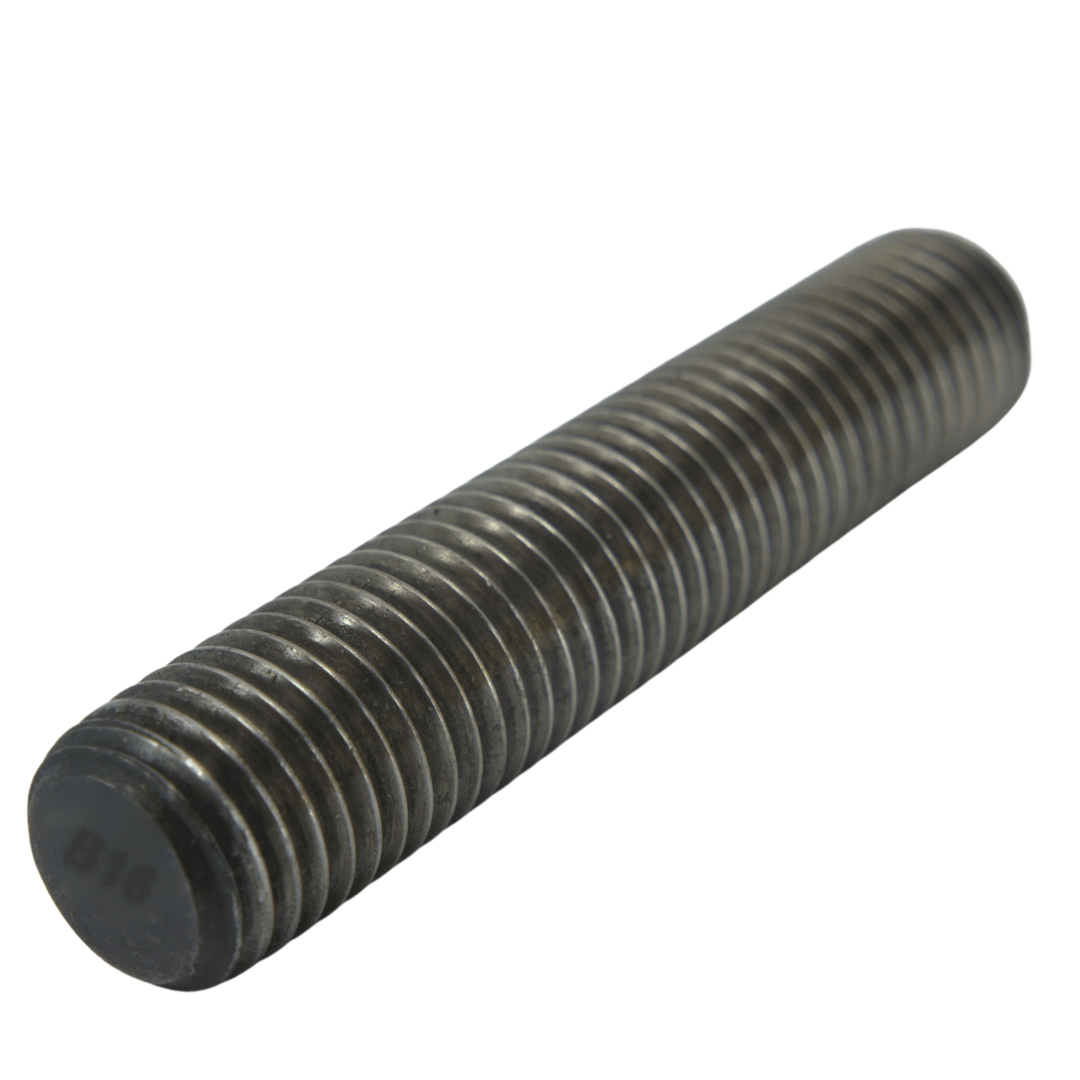 ASTM A193 B16 Fully Threaded Stud, Steel, 6" Length (FTF), 1 1/8"-8 Thread Size