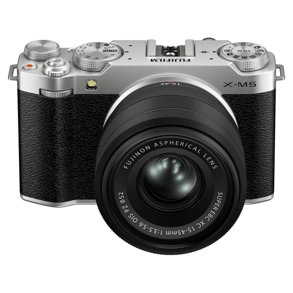 Fujifilm X-M5 Camera with XC 15-45mm Lens Kit Silver