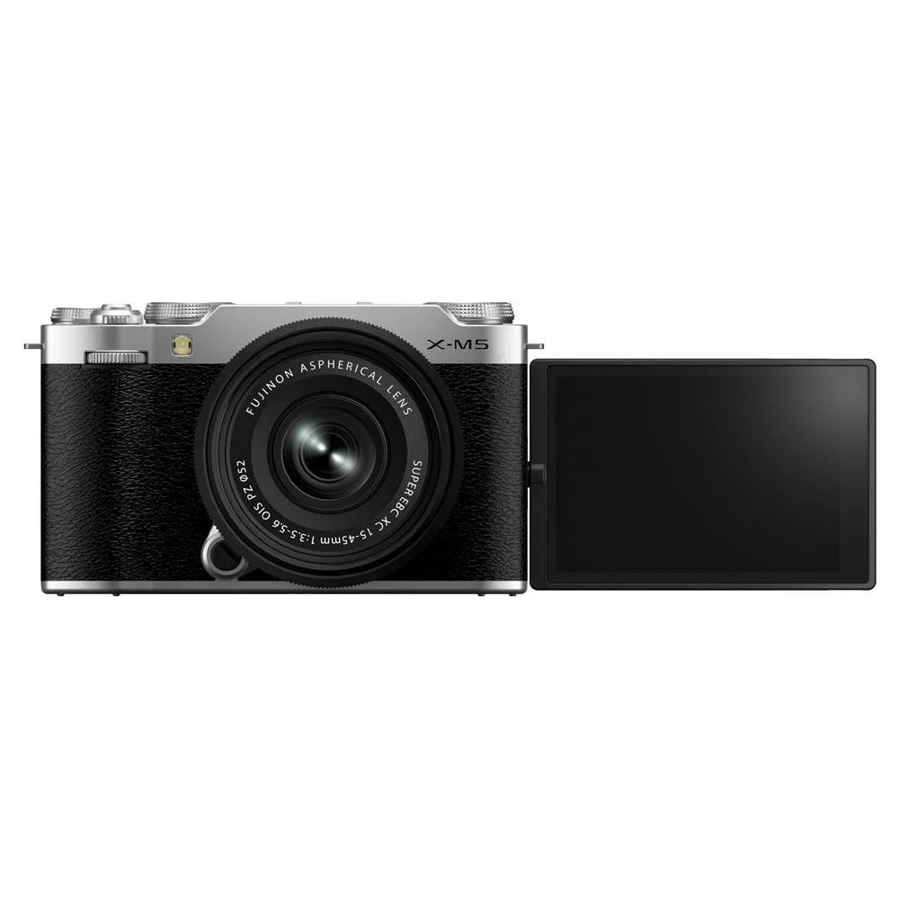 Fujifilm X-M5 Camera with XC 15-45mm Lens Kit Silver