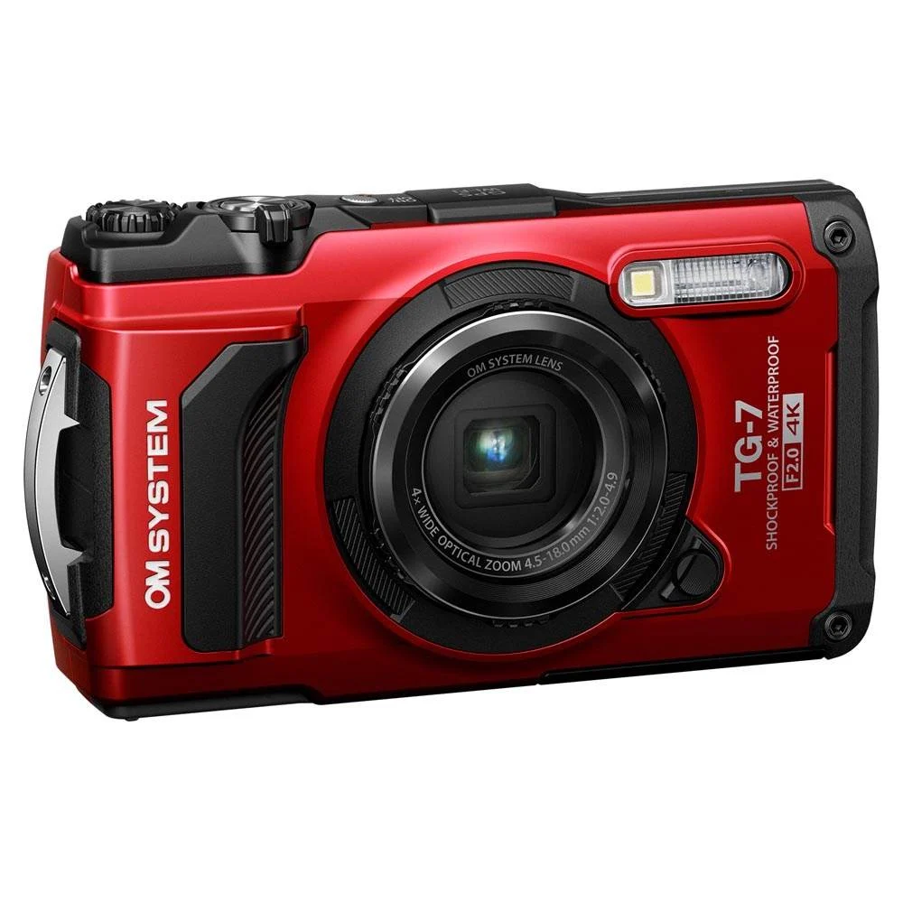 OM System Tough TG-7 Compact Action Camera Red