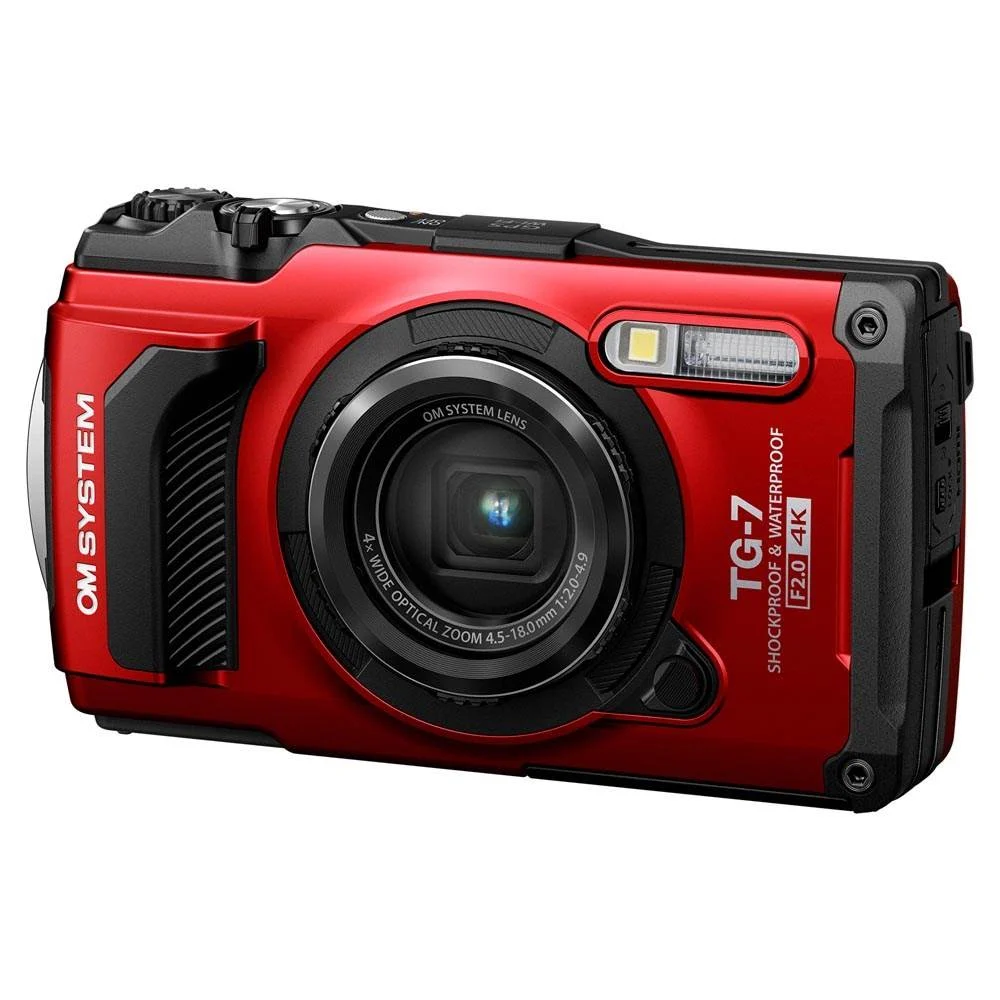 OM System Tough TG-7 Compact Action Camera Red