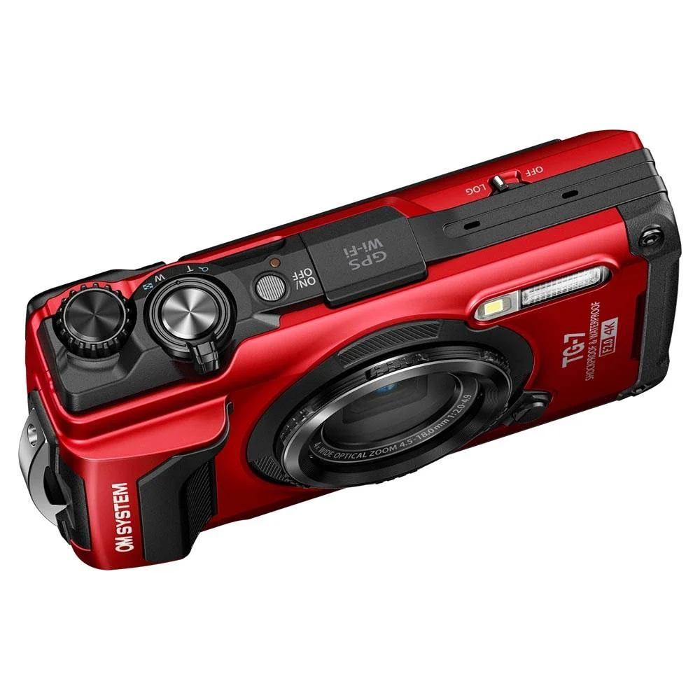OM System Tough TG-7 Compact Action Camera Red